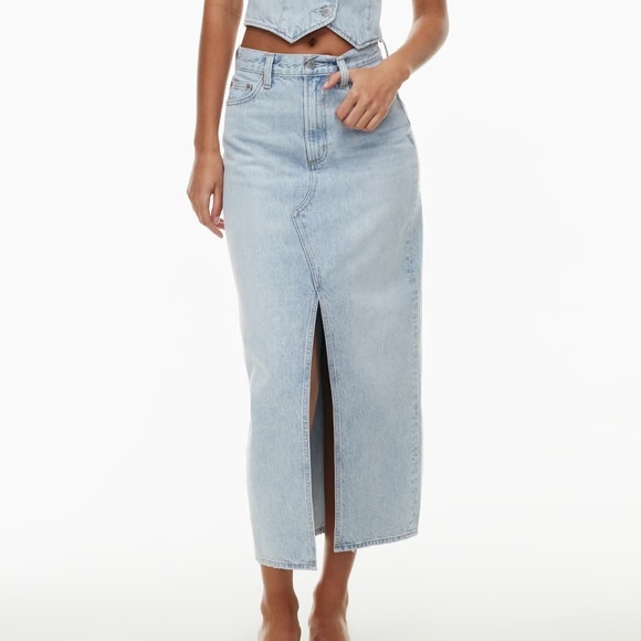 Aritzia The '90s Vintage Maxi Denim Skirt - Picture 1 of 3